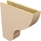 Ekena Millwork 6"W x 24"D x 24"H Thin Greensboro Rough Cedar Woodgrain TimberThane Corbel, Primed Tan CORUR06X24X24GRNRCPR - alternate 5